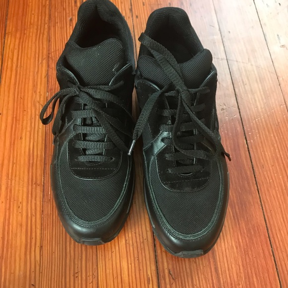 all black chanel sneakers